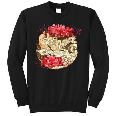 Japanese Spider Lily Watercolor Tall Sweatshirt