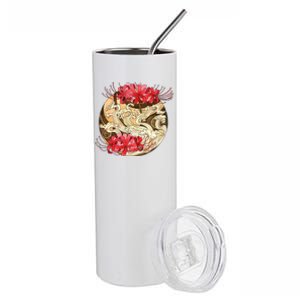 Japanese Spider Lily Watercolor Stainless Steel Tumbler