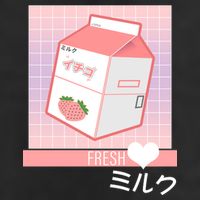 Japanese Vaporwave Strawberry Milk Box Cool Comfort Performance Bucket Hat