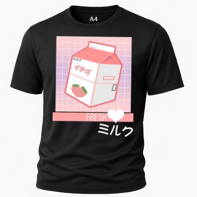 Japanese Vaporwave Strawberry Milk Box Performance Shirt
