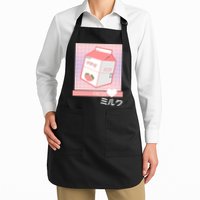 Japanese Vaporwave Strawberry Milk Box Apron