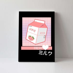 Japanese Vaporwave Strawberry Milk Box Canvas