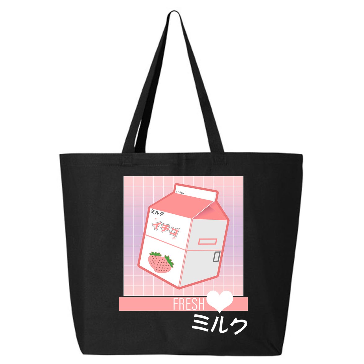 Japanese Vaporwave Strawberry Milk Box 25L Jumbo Tote