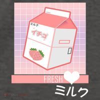 Japanese Vaporwave Strawberry Milk Box Vector Backpack