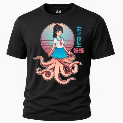 Japanese Yokai Monster Octopus School Girl Performance Shirt