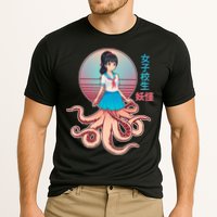Japanese Yokai Monster Octopus School Girl Performance Shirt