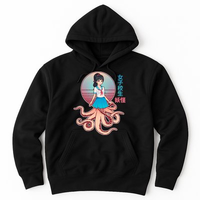 Japanese Yokai Monster Octopus School Girl Hoodie