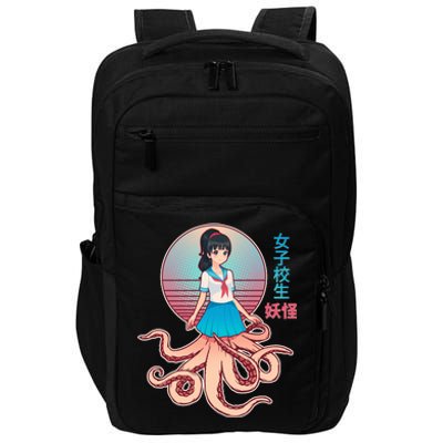 Japanese Yokai Monster Octopus School Girl Impact Tech Backpack