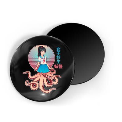 Japanese Yokai Monster Octopus School Girl Magnet