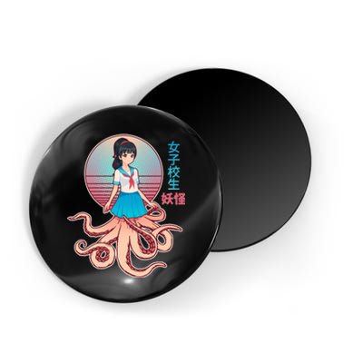 Japanese Yokai Monster Octopus School Girl Magnet