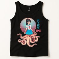 Japanese Yokai Monster Octopus School Girl Tank Top