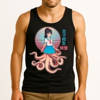 Japanese Yokai Monster Octopus School Girl Tank Top