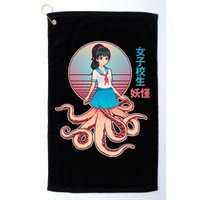 Japanese Yokai Monster Octopus School Girl Golf Towel