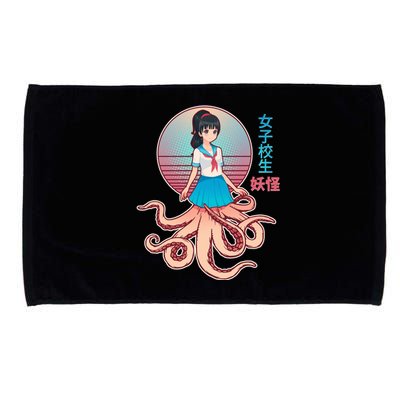 Japanese Yokai Monster Octopus School Girl Microfiber Hand Towel