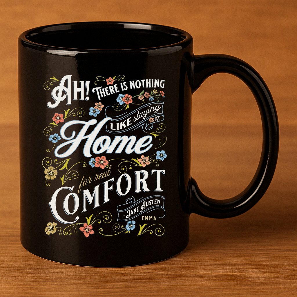 Jane Austen Quote Emma 11oz C Handle Ceramic Mug