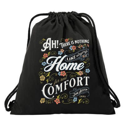 Jane Austen Quote Emma Drawstring Bag