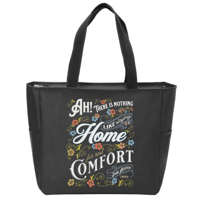Jane Austen Quote Emma Zip Tote Bag