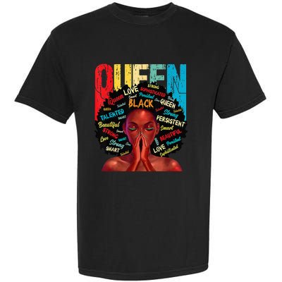 Juneteenth African Queen  Educated Black Garment-Dyed Heavyweight T-Shirt