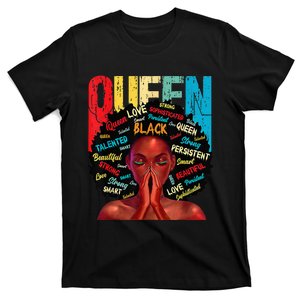 Juneteenth African Queen  Educated Black T-Shirt