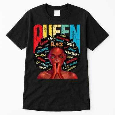 Juneteenth African Queen  Educated Black Tall T-Shirt