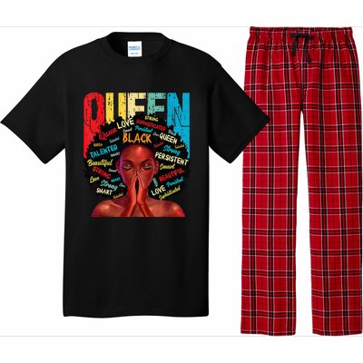 Juneteenth African Queen  Educated Black Pajama Set