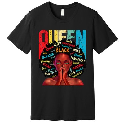 Juneteenth African Queen  Educated Black Premium T-Shirt