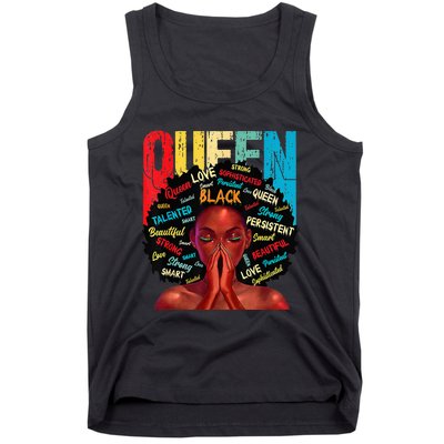 Juneteenth African Queen  Educated Black Tank Top