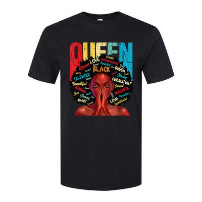 Juneteenth African Queen  Educated Black Softstyle CVC T-Shirt