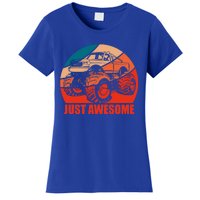 Just Awesome Retro Vintage Monster Truck Gift Women's T-Shirt