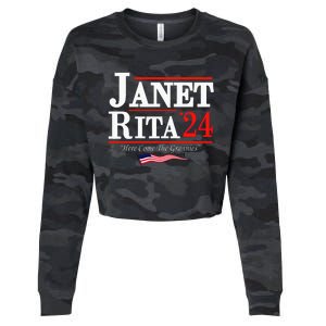 Janet And Rita 2024 Here Come The Grannies Cropped Pullover Crew