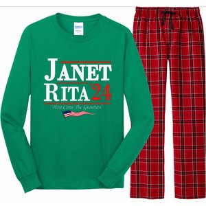 Janet And Rita 2024 Here Come The Grannies Long Sleeve Pajama Set