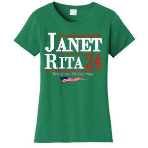 Janet And Rita 2024 Here Come The Grannies Women's T-Shirt