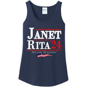 Janet And Rita 2024 Here Come The Grannies Ladies Essential Tank