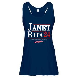 Janet And Rita 2024 Here Come The Grannies Ladies Essential Flowy Tank