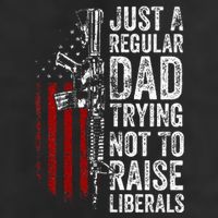 Just A Regular Dad Trying Not To Raise Liberals Cool Comfort Performance Bucket Hat