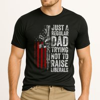 Just A Regular Dad Trying Not To Raise Liberals Performance Shirt