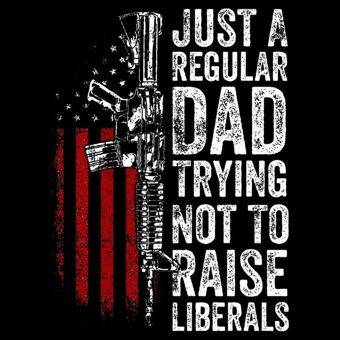 Just A Regular Dad Trying Not To Raise Liberals 16 in Basic Backpack