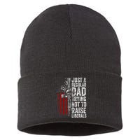 Just A Regular Dad Trying Not To Raise Liberals Sustainable Knit Beanie