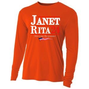 Janet And Rita 2024 Here Come The Grannies Cooling Performance Long Sleeve Crew