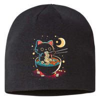 Japanese Anime Ra Cat Retro Noodles Aesthetic Kawaii Sustainable Beanie