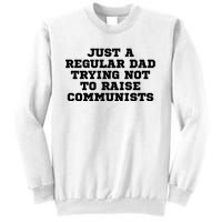 Just A Regular Dad Trying Not To Raise Communists Sweatshirt