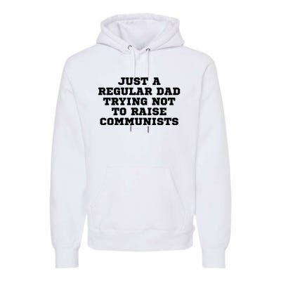 Just A Regular Dad Trying Not To Raise Communists Premium Hoodie