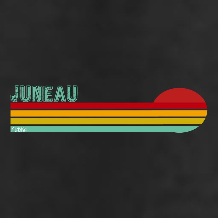 Juneau Alaska Retro Sunset Adult Drive Performance Visor