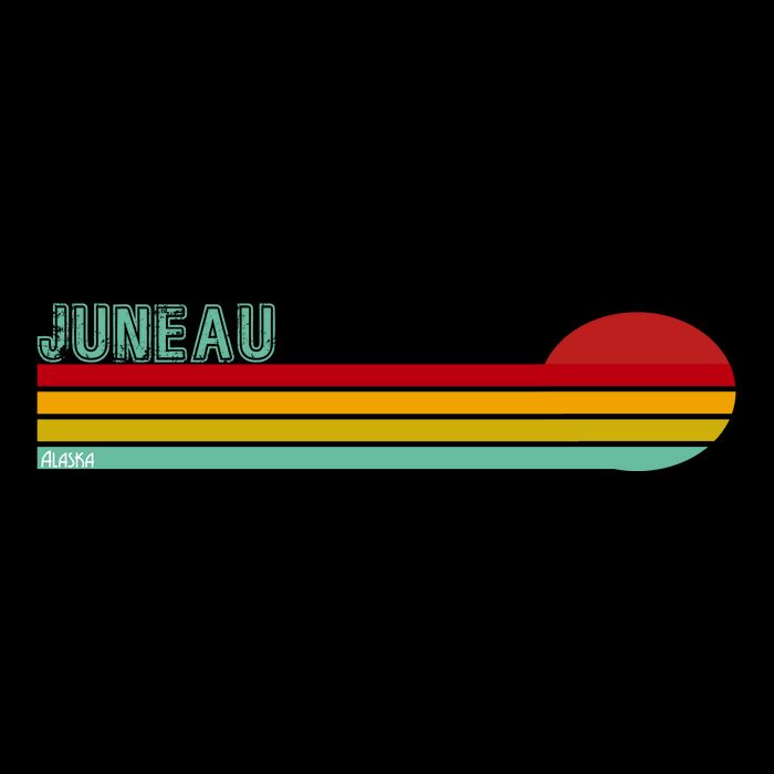 Juneau Alaska Retro Sunset 16 in Basic Backpack