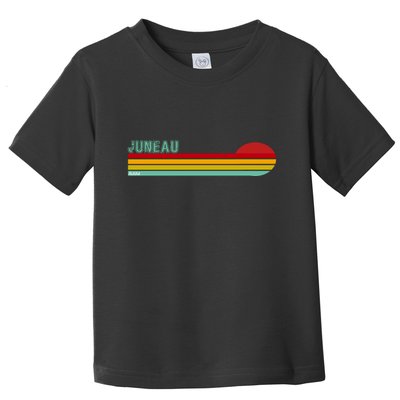 Juneau Alaska Retro Sunset Toddler T-Shirt