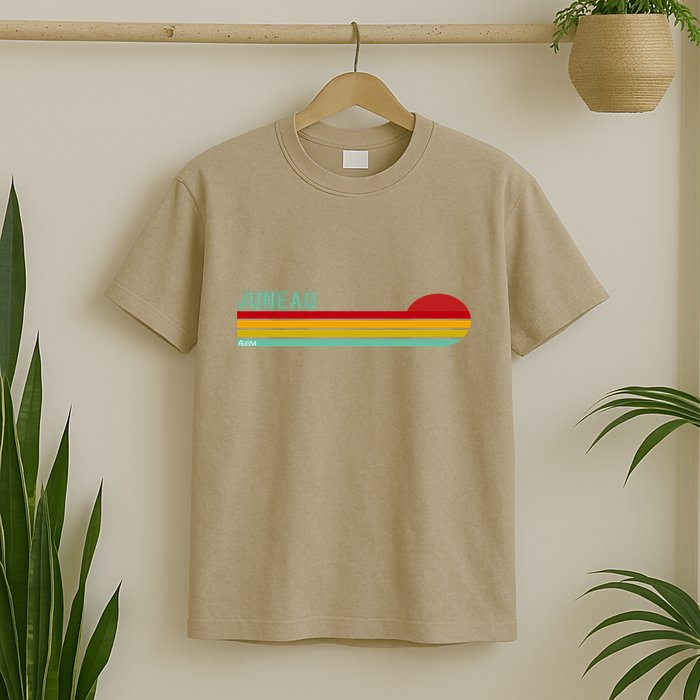 Juneau Alaska Retro Sunset T-Shirt
