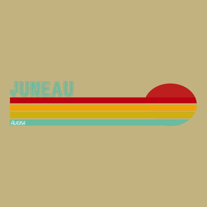 Juneau Alaska Retro Sunset T-Shirt