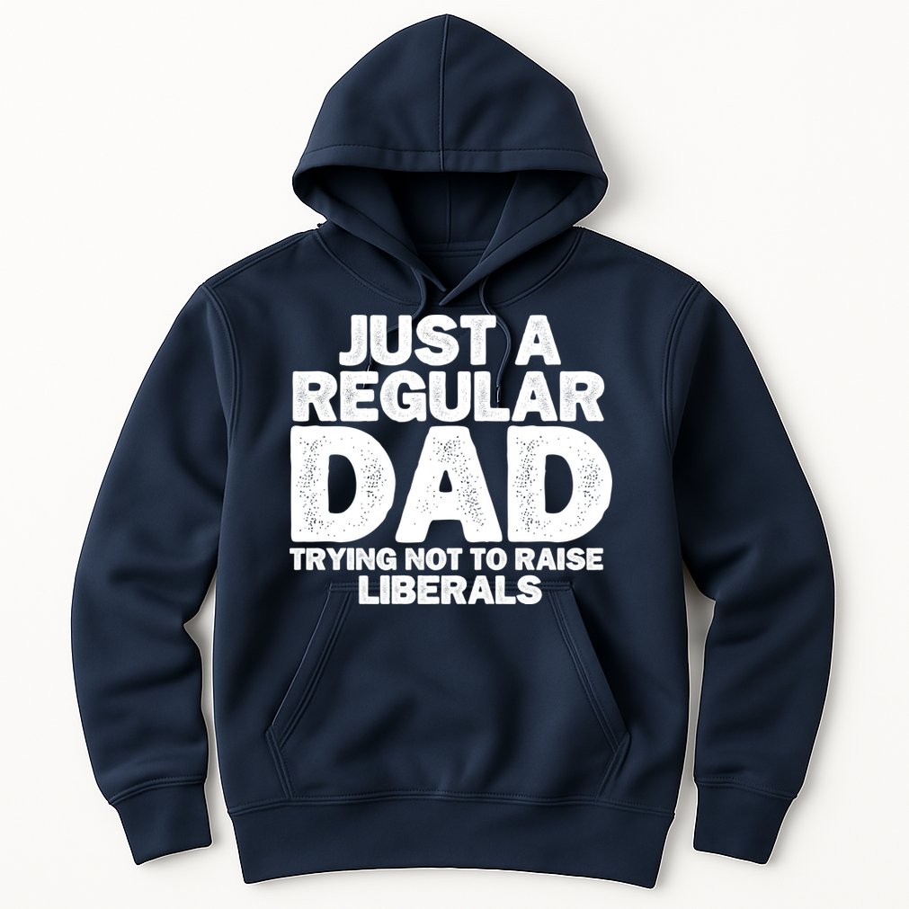 Just A Regular Dad Trying Not To Raise Liberals Hoodie