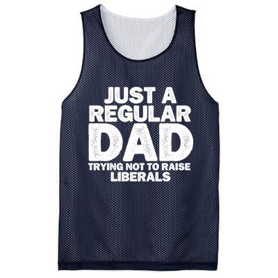Just A Regular Dad Trying Not To Raise Liberals Mesh Reversible Basketball Jersey Tank