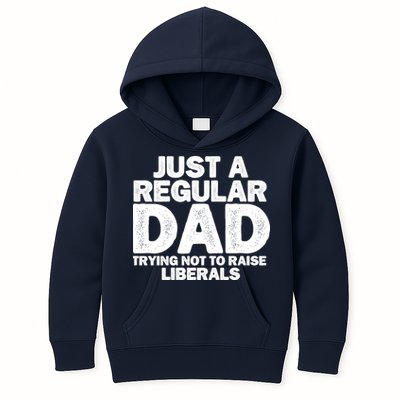 Just A Regular Dad Trying Not To Raise Liberals Kids Hoodie